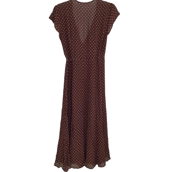 Reformation Carina Dot Wrap Dress EUC - Picture 6 of 11